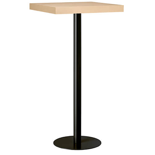 <b>Pie de mesa alto y en acero inoxidable para hostelería</b>. ACER Q50 PM es un pie de mesa alto fabricado en acero de diferentes colores. Soporta tapas de mesa de hasta 60 cm de diámetro (tapas redondas) y de 70x70 cm (tapas cuadradas). La base de la me