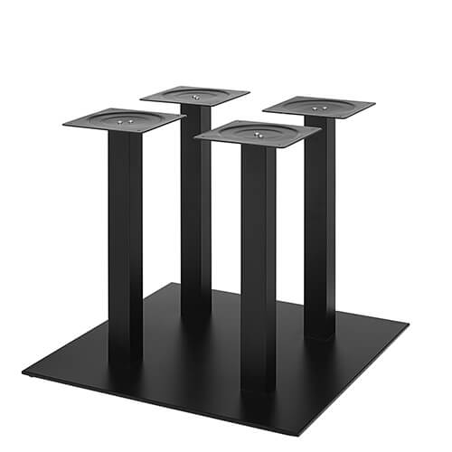 El modelo de pie de mesa central de acero ACER Q80 PM destaca por la sencillez de sus líneas. Está fabricado en acero con base y cuatros columnas cuadrada. Una estructura perfecta para combinar en multitud de acabados en color a elegir. Apta para restaura