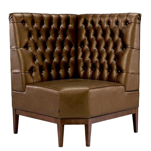 Sillón para esquina de banco corrido de bar y restaurante. Un módulo esquinero para completar un excelente sofá modular