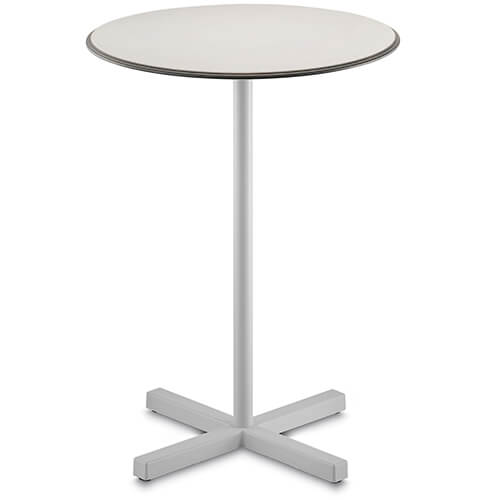 Pie de mesa alto de diseño para terrazas de restaurantes y bares. BOLD 70 PMA está fabricado en acero compuesto por una base en forma de radios que le da un toque más elegante. Las dimensiones de la base son 70×70 y soportan sobres cuadrados y redo