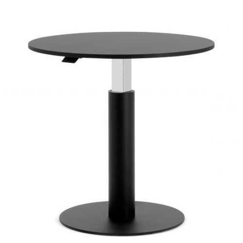 Mesa regulable en altura estructura en acero lacado con tablero en diferentes acabados y medidas.
