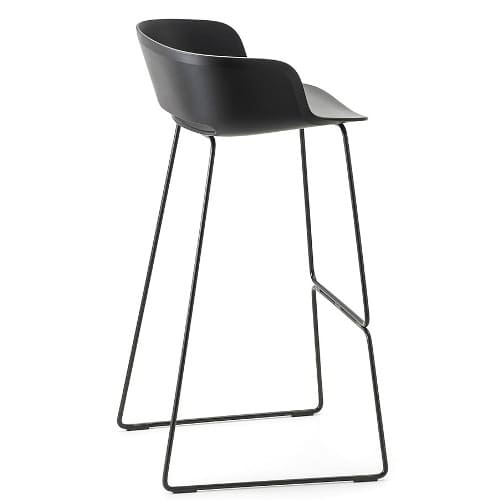 Taburete Babila de Pedrali con patas de metal