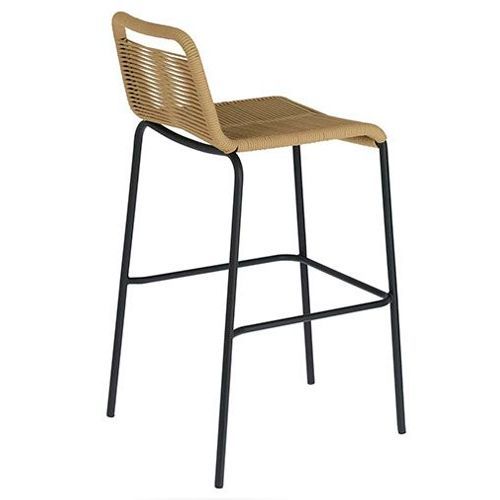 Taburete alto apilable para interiores y exterior cubierto