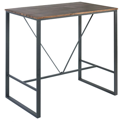 La mesa alta COUNTER RT MSA  se caracteriza por su estilo industrial donde se mezcla la madera y el acero. La colección COUNTER de mesas encajan perfectamente en ambientes contemporáneos