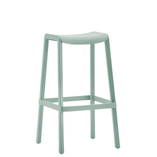 taburete apilable Dome de Pedrali con respaldo para terrazas