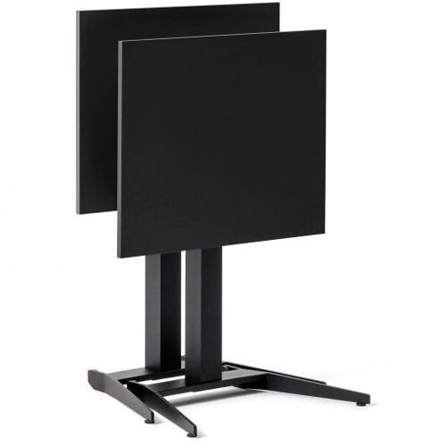 Mesa abatible estructura en acero lacado con tablero en diferentes acabados y medidas. Regulable en altura de 69 a 107cm.