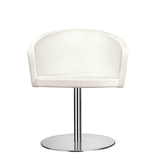 Sillón base cromada o lacada giratoria para hostelería y hotel