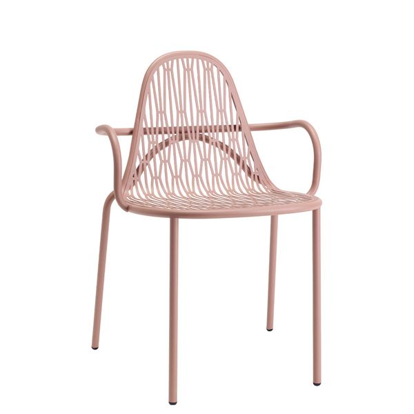 Sillón metálica apilable para exterior