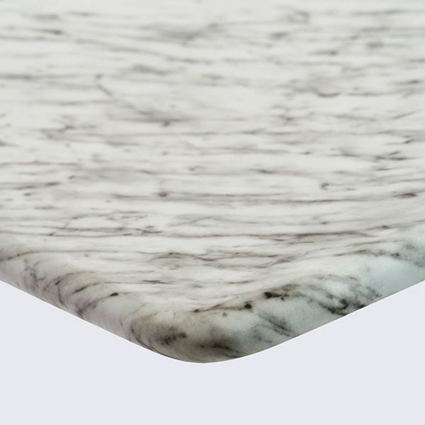 Sobre o tablero efecto mármol para restaurantes y hostelería. Interior en madera DM con tratamiento mármol exterior en diferentes acabados.