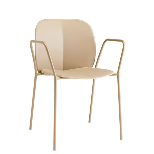Sillón exterior ecológica con carcasa en tecnopolímero