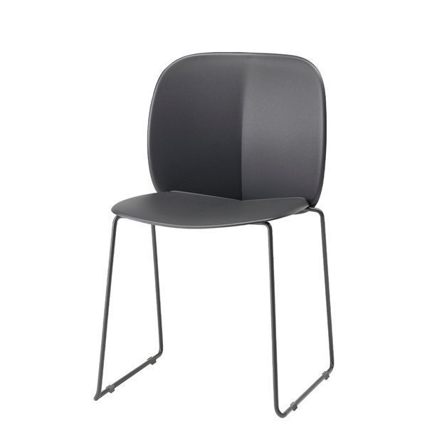 Silla exterior ecológica con carcasa en tecnopolímero