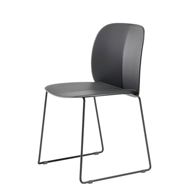 Silla exterior ecológica con carcasa en tecnopolímero