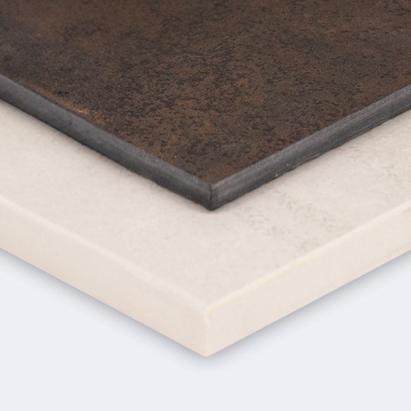 Sobre de mesa en Neolith para hostelería y restaurantes en acabados de efecto metálico. La elegancia de la piedra sinterizada para mesas de hostelería.
