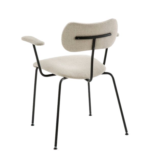 Ø 16mm lacado con asiento y respaldo tapizado en tela o polipiel a elegir