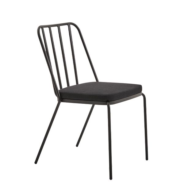 Silla estructura metálica lacada con opción de tratamiento para exterior