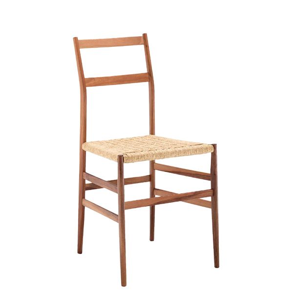 Silla icono de los 50 para proyectos de hostelería. Líneas simples y refinadas. Posibilidad de asiento tapizado o trenzado en cuerda.