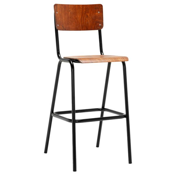 Taburete alto estructura en tubo metálico
