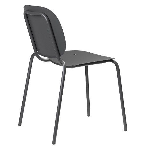 Silla metálica apilable para hostelería, interior y exterior