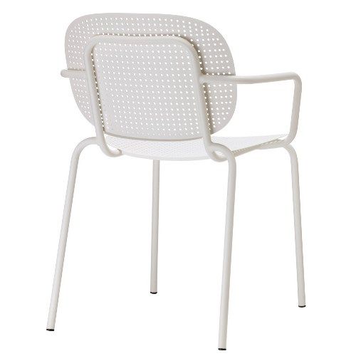 Sillón metálico apilable para hostelería, interior y exterior
