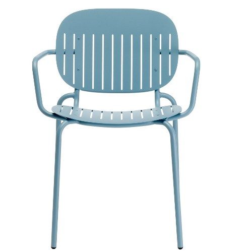 Sillón metálico apilable para hostelería, interior y exterior