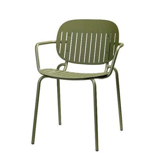 Sillón metálico apilable para hostelería, interior y exterior