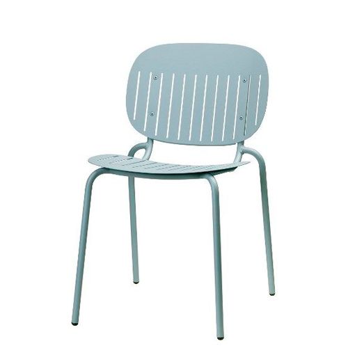 Silla metálica apilable para hostelería, interior y exterior