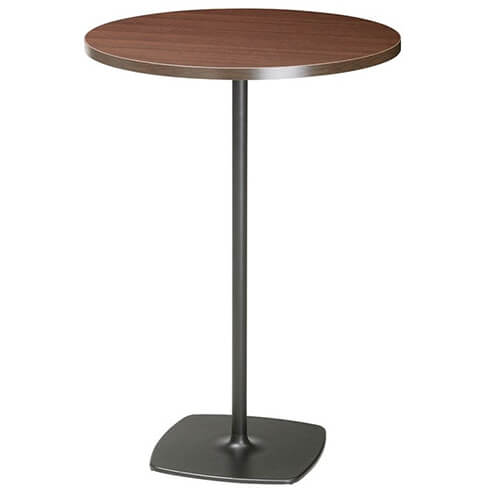 Pie de mesa alto minimalista STYLUS para restaurante. Una forma muy estética de adaptar el espacio a las necesidades del local. Combinando con cualquier ambiente