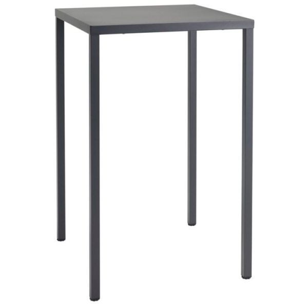 Mesa alta metálica para hostelería exterior