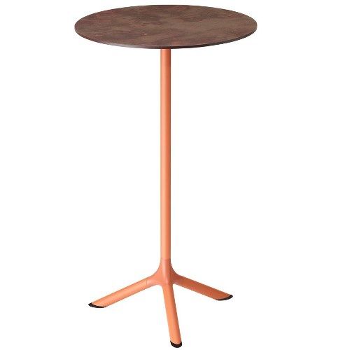 Base de mesa fija para hostelería en aluminio y acero
