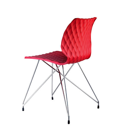 Silla <b>UNI SIE </b>moderna de plástico y metal