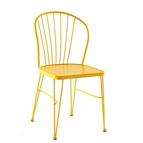 Silla <b>WIRE SI </b>de metal tipo industrial