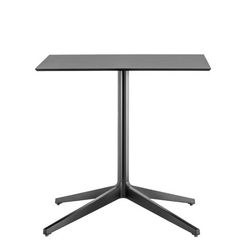 modelo YPSILON 69 PM. Contiene una estructura con base de 4 radios o patas que le aportan una mayor resistencia a la mesa. Si completamos la base con un tablero de mesa fino o compacto