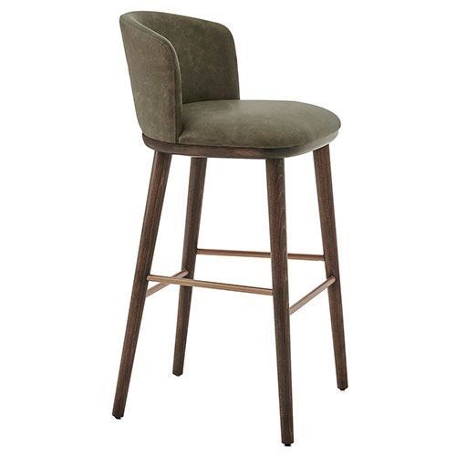 Taburete alto estructura en madera de haya maciza teñida en color a elegir