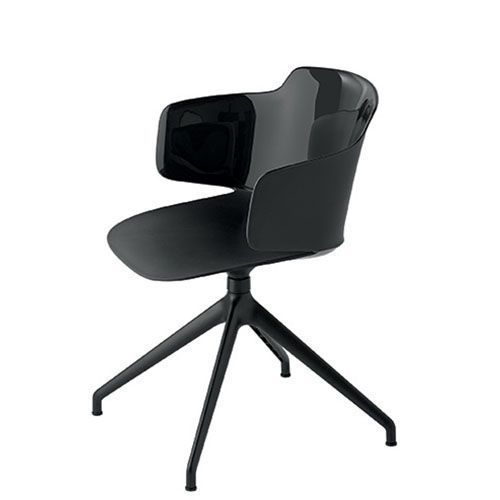 Sillón giratorio en aluminio y polipropileno color a elegir.