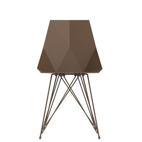 sillón Faz Vondom con patas de acero inoxidable y asiento de polipropileno