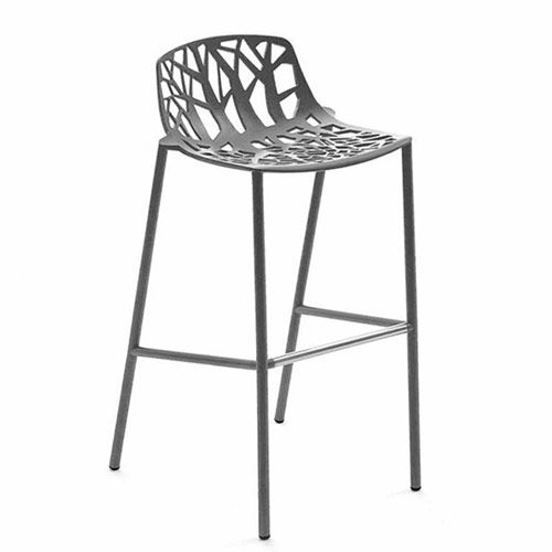 Taburete estructura de aluminio en color a elegir.