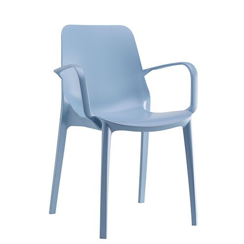 Sillón apilable de polipropileno para hostelería exterior