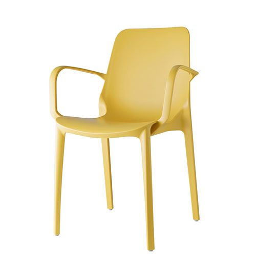 Sillón apilable de polipropileno para hostelería exterior