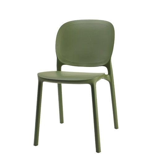 Silla apilable de polipropileno reciclado para hostelería