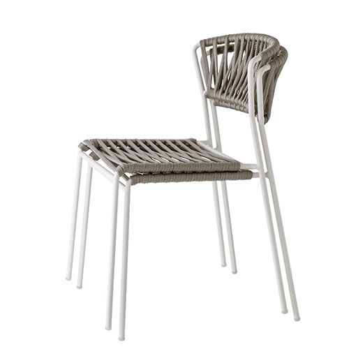 Silla de exterior en cuerda náutica