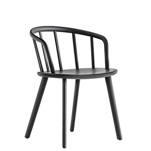 Sillón en madera de fresno natural o teñido
