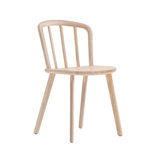 Silla en madera de fresno natural o teñido