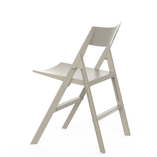silla plegable Quartz de Vondom blanca en polipropileno para exterior
