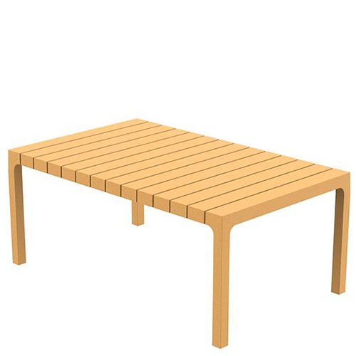 Mesa Baja Vondom en polietileno para terrazas y hostelería