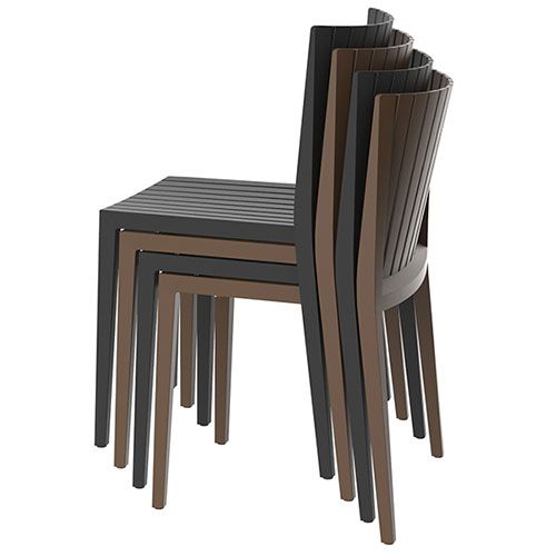 Detalle del diseño geométrico del Silla Spritz Vondom