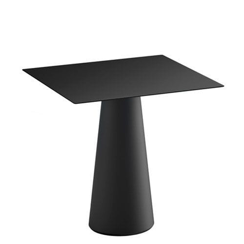 Pie de mesa estilizado circular apto para terrazas