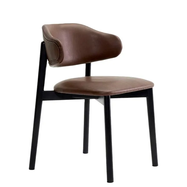 Silla de madera de haya - Tapizada y Cane
