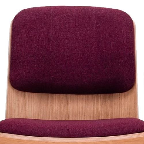Silla de madera tapizada de diseño para restaurantes y cafeterías