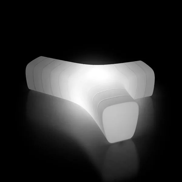 Banco Modular de Polietileno para Exterior – Diseño Versátil y Luminoso
