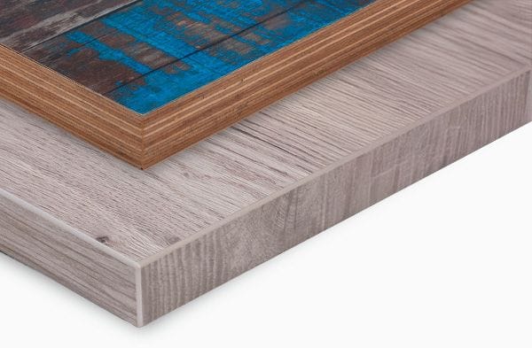 Tapas y encimeras de mesa para hostelería en laminados y melaminas